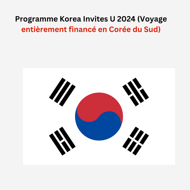 Programme Korea Invites U 2024 (Voyage entièrement financé en Corée du Sud)