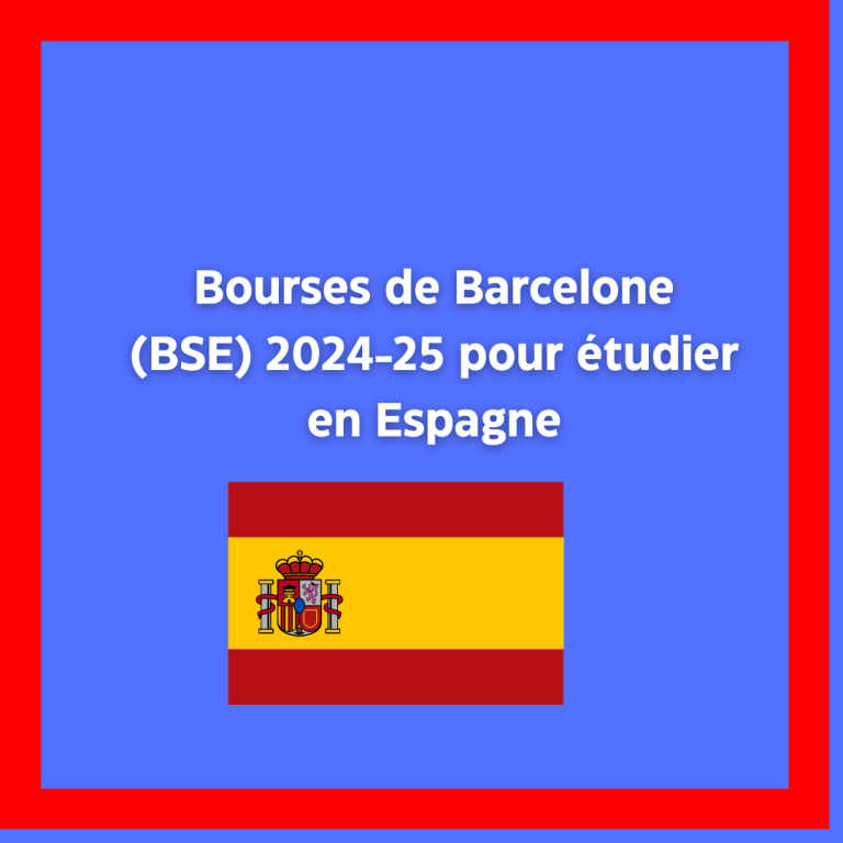 Bourses de Barcelone (BSE) 2024-25 pour étudier en Espagne
