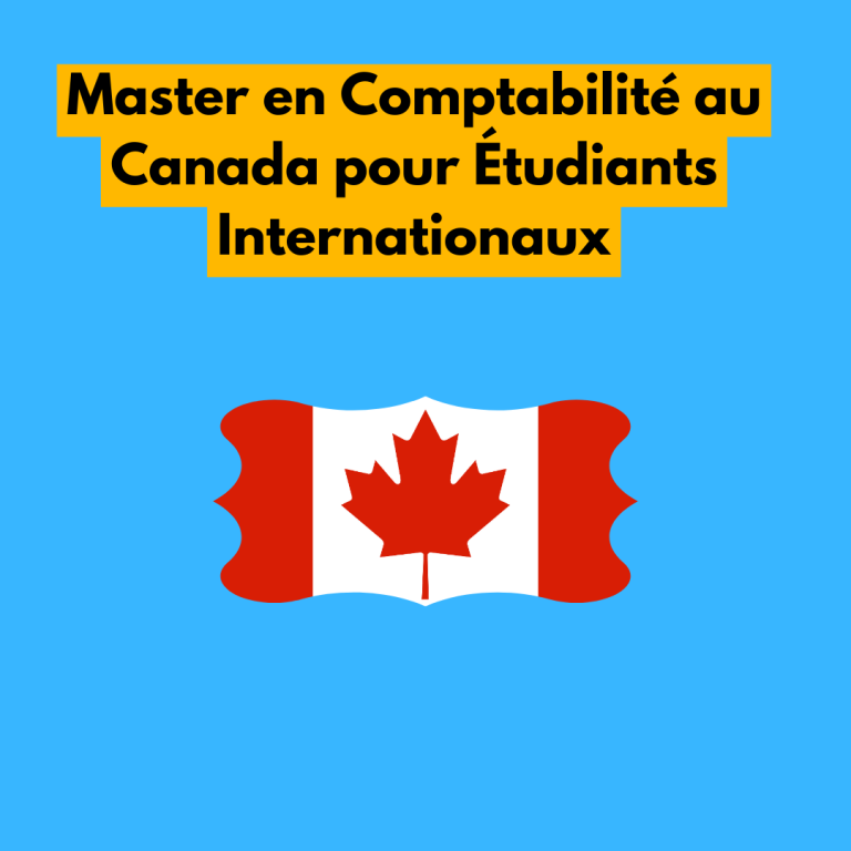 Master en Comptabilité au Canada pour Étudiants Internationaux